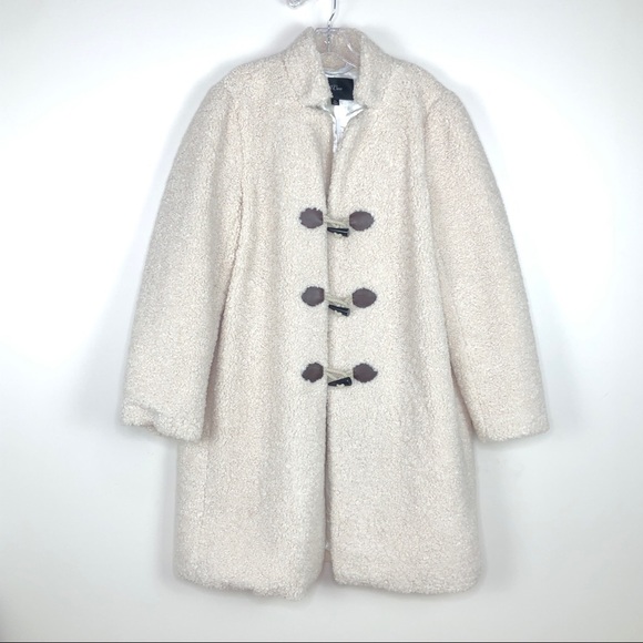 J. Crew Cream Sherpa Coat K2605